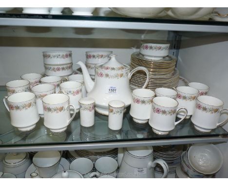 A Royal Albert and  Paragon 'Belinda' dinner and tea service, 62 pieces in all.