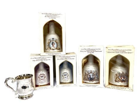 WHISKY: Five assorted Bell’s Limited Edition Scotch Whisky Decanters,  including The Royal Wedding, 1981; HM Queen Elizabeth 