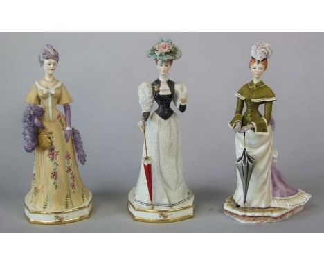 Two boxed Royal Worcester limited edition figures from the Victorian series modelled by Ruth Van Ruyckevelt - Elizabeth and M