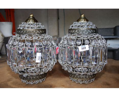 Two Moroccan light shades.