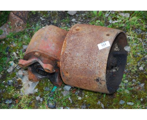 A tractor belt Pulley (possibly for International B250 or 434).