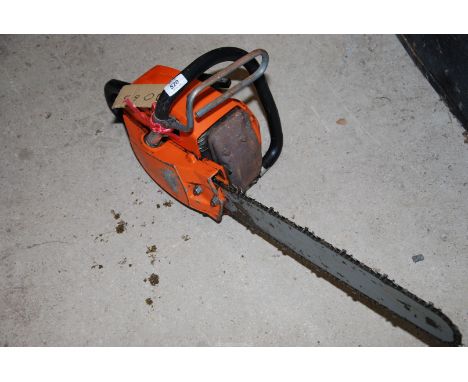 A Husqvarna chainsaw, no chain brake, good compression at time of lotting.
