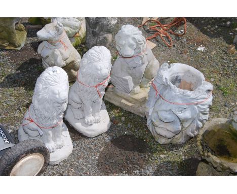 Three Lions and a planter head.