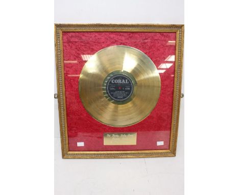 A Framed Gold Disc Presentation Of The Buddy Holly Story 