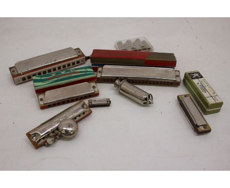 A collection of Harmonica's To Include Hohner, The Bandmaster &amp; Diamond Harmonica&nbsp;