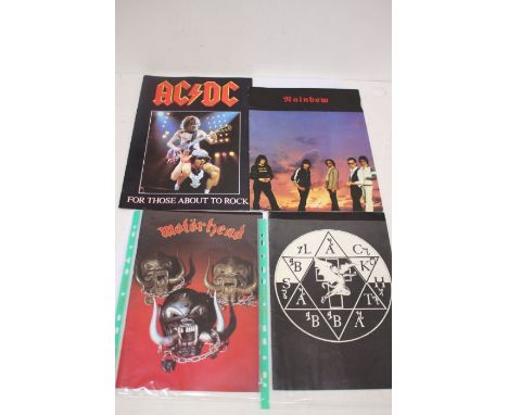 A Collection Of Tour Programmes From The 1980's / 1990's Includes Programmes From AC/DC, Whitesnake, Rainbow, Motorhead, Blac