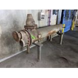 B&G Shell & Tube Heat Exchanger, Part No.: BY526100115700, Overall Length: Aprox. 102" L, Mounted on