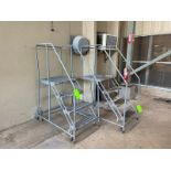 (2) Cotterman Portable Stairs, with 3- Steps, Plus Platform (LOCATED IN CRYSTAL CITY, TX)