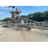 Incline Conveyor, with Aprox. 22" W Belt with Drive, with S/S Frame (LOCATED IN CRYSTAL CITY, TX)