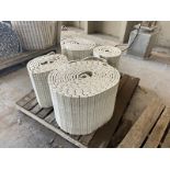(7) Rolls of Plastic Flat Top Conveyor Belt, Aprox. 18" W (LOCATED IN CRYSTAL CITY, TX)