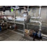 2007 Bell & Gossett Shell & Tube Heat Exchanger, with Related Steam Valving, Includes Odessa 5 hp
