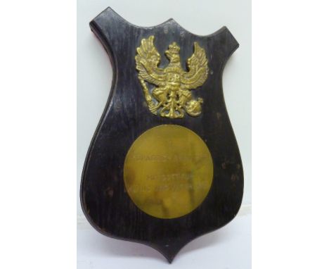 A German regimental plaque