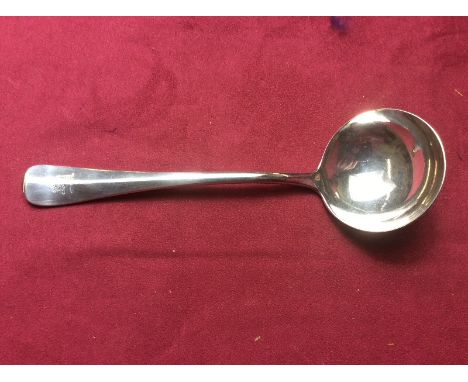 An Edwardian silver ladle, Sheffield 1907 by Mappin & Webb