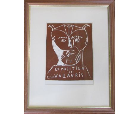 Pablo Picasso lithograph advertising the 1955 Vallauris Exhibit published in 1957 46 cm x 57 cm