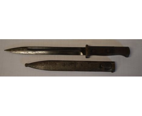 German S/155 Mauser 98k bayonet, Euf Horster Solingen with scabbard