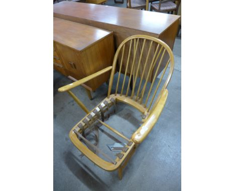 An Ercol lounge chair, a/f