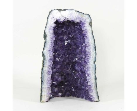 A large amethyst geode, 39cm highDirty, but otherwise condition is as it looks in the images.