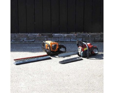 A Sovereign petrol chainsaw, together with a McCulloch petrol hedge cutter (2)