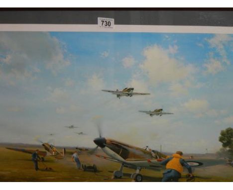  Gerald Coulson (b. 1926) Pencil signed & numbered limited edition print 244/850 entitled 'Scramble' depicting a WW2 scene of