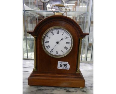 An Edwardian mahogany bracket clock, in working order.