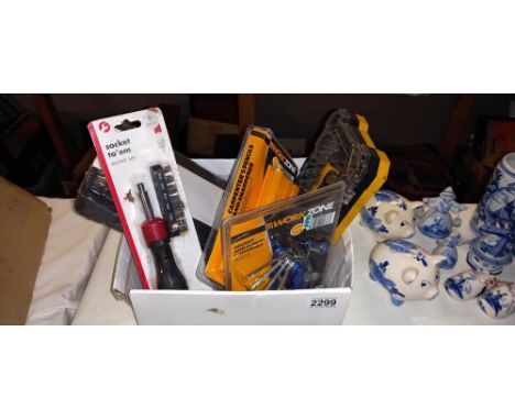 A quantity of new and sealed tools etc