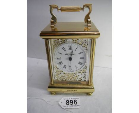 A good quality brass carriage clock.