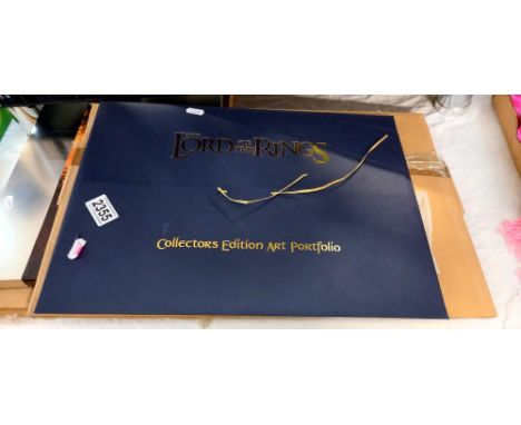 A Lord of the rings collectors edition art portfolio