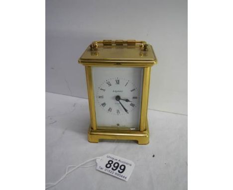 A good brass carriage clock.