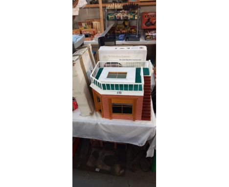A corner shop and boxed part 2 first floor and roof plus a boxed Tudor top of house dolls house DH010    COLLECT ONLY