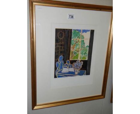 Henri Matisse (1869-1954) Lithographic print Editions De La Revue Verve entitled 'Le silence habite des maisons' (Silence inh