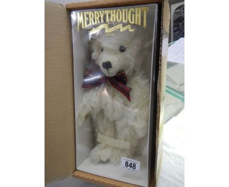 A boxed limited edition Merrythought 'The Auld Lang Syne Bear'.