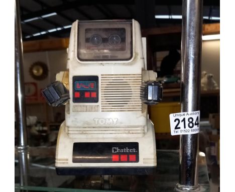 A vintage Tomy Chatbot battery operated robot in as found untested condition