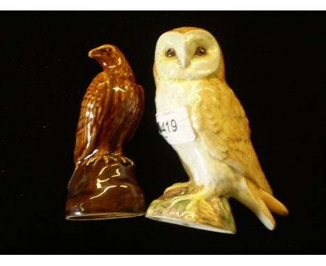 BESWICK OWL 2026 AND BESWICK BENEAGLES SCOTCH WHISKEY MINIATURE SEALED