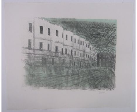 Robert Tavener,lithograph, Regency terraces, no 10/75, signed in pencil, sheet size 26" x 22.5", unframed.