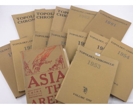Feliks Topolski (1907-1989),Topolski's Chronicle, 14 volumes of lithographs and prints circa 1950s/60s, originally donated by
