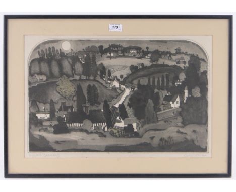 Graham Clarke (born 1941),coloured etching, Dingly Dell, artist proof, signed in pencil, e 13.5" x 21", framed.