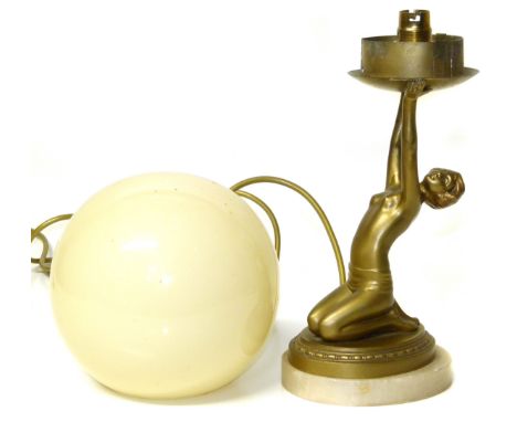 Art Deco style table lamp. Condition reports are not available for the Interiors Sales.