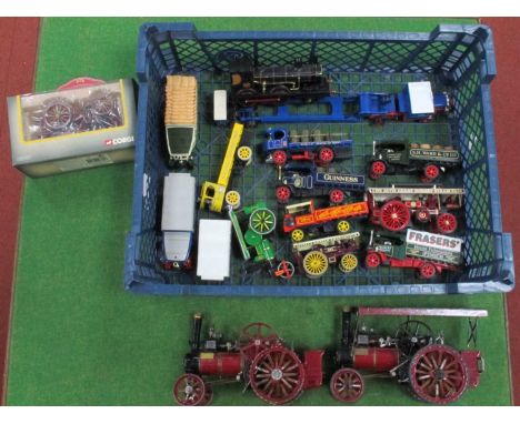 Approximately, Sixteen Die-Cast and White Metal Steam Outline Models, by Wills Finecast, Matchbox, Corgi and other, to includ