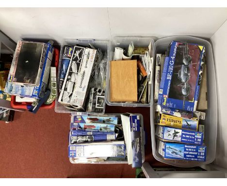 A Quantity of Spare/Loose Plastic Parts from a Model Kit Builders' Collection, Mainly for Aircraft and Military Vehicle Kits.