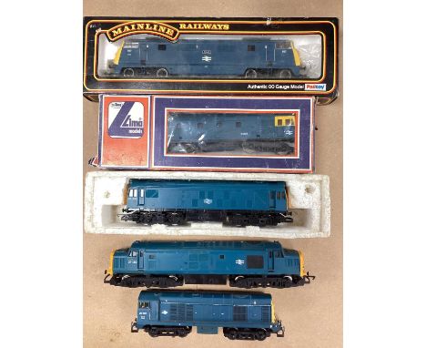 Five OO Gauge British Outline Diesel Locomotives, by Mainline, Lima and others, including Class 37, all untested / playworn, 