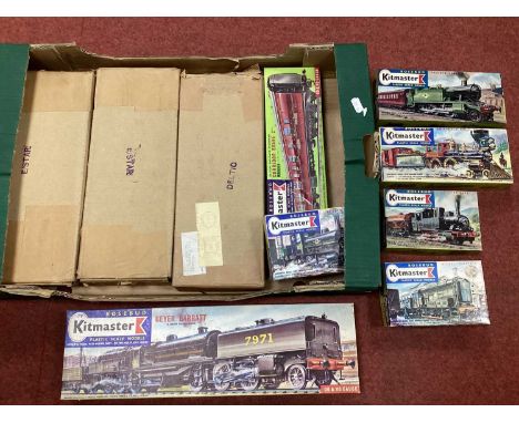 Nine Original Kitmaster Railway Plastic Kits, including three 'Mailaway' 'Nabisco' versions, including a Deltic and a picture