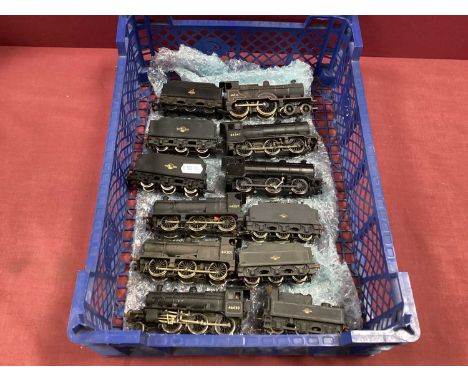 Six OO Gauge/4mm Unboxed BR Black Steam Tender Locomotives, comprising a 4-4-0 class 2P; two Bachmann Class J39 0-6-0; two ki