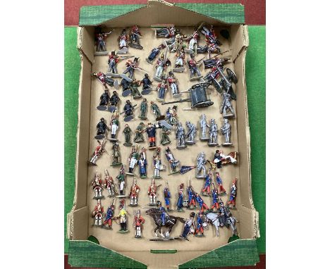 A Quantity of White-Metal and Plastic Figures, mainly Nineteenth Century in various scales to include Approximately Forty Nap