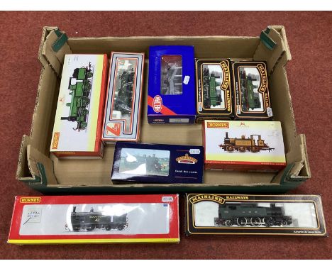 Nine OO Gauge/4mm Boxed Steam Tank Locomotives, comprising Hornby R2840 Class M7, R3335 'Adams Radial', R3845X '0-6-0 Terrier