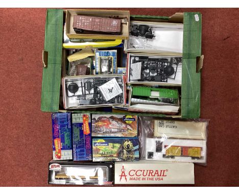 A Quantity of HO Gauge American Outline Rolling Stock, by Athearn and others, both built and unmade.