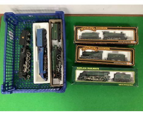 Six OO Gauge/4mm Steam Tender Locomotives, comprising a unboxed Triang Britannia 4-6-2 R/No 70000; a unboxed Hornby A4 "Malla
