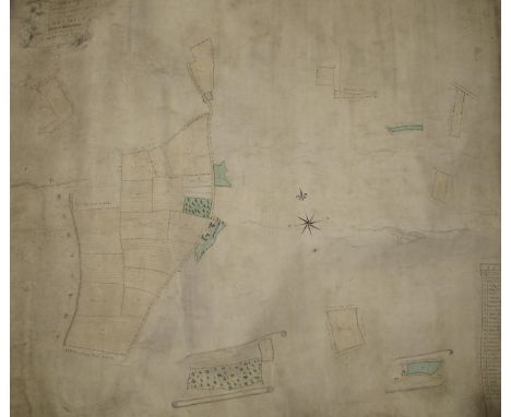 [MAP - HAMPSHIRE] BINFIELD (R.) surveyor: "Plan of Lower Farm and Lands being Dispersed in the Tything of Oxenbourn in the Pa