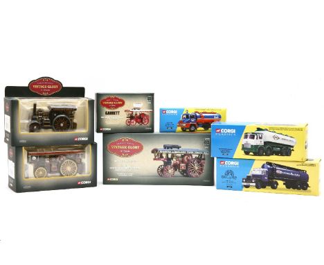 A collection of Corgi Vintage Glory steam engines to include ‘Fowler BG Showmans Locomotive (The Lion)’ 80101, Eastnor Steam 