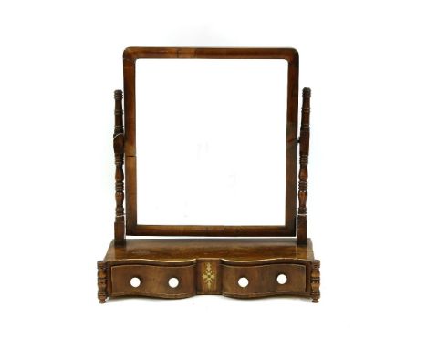 A toilet mirror, 57cm wide, 64cm high