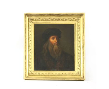 19th centuryPORTRAIT OF LEONARDO DA VINCIOil on canvas74 x 59cm